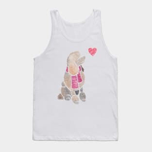 Watercolour Poodle Tank Top